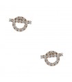 Hermès Finesse diamonds and gold earrings