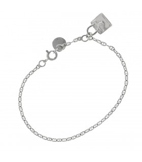 Hermès Amulette Mini Kelly silver bracelet