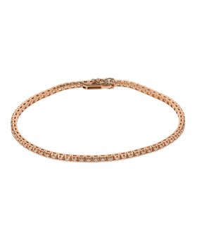 Diamonds and gold bracelet