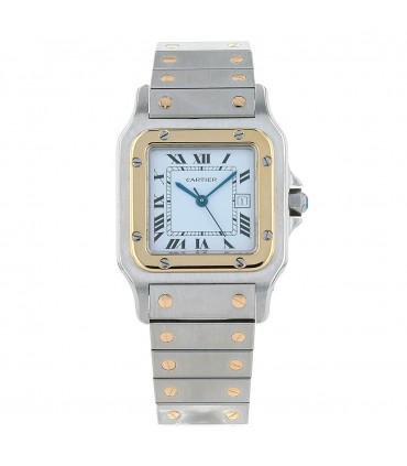 Cartier Santos gold and stainless steel watch