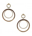 Hermès gold-plated and buffalo horn earrings