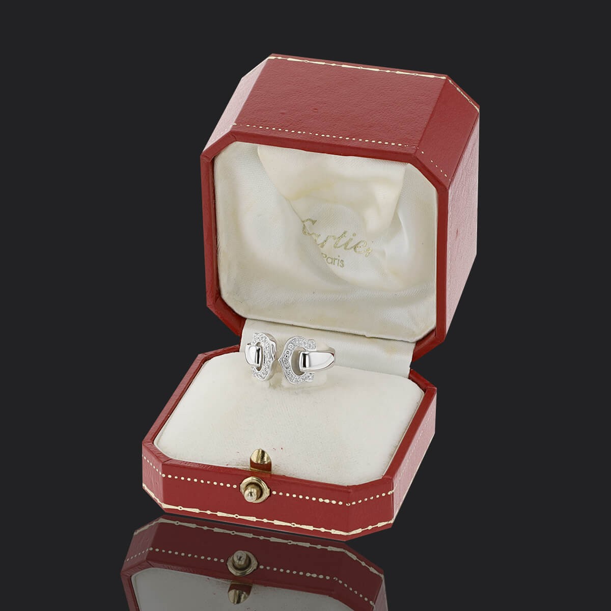 Cartier double ring box hotsell