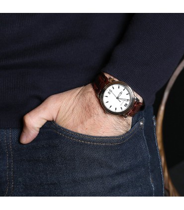 Blancpain Leman Big Date stainless steel watch