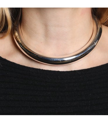 Hermès silver necklace