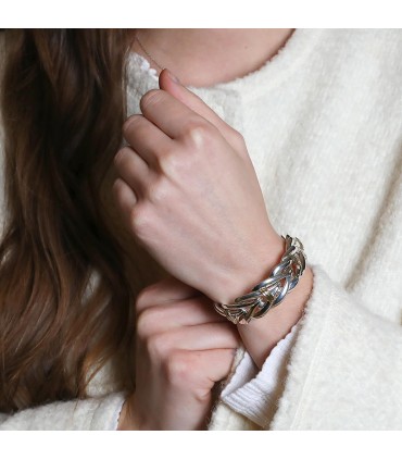 Christofle silver and gold bracelet