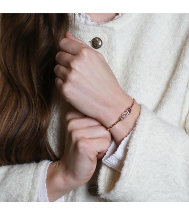 Fred Chance Infinie pink sapphires, diamonds and gold bracelet