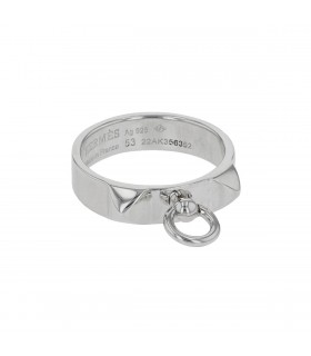 Hermès Collier de Chien silver ring