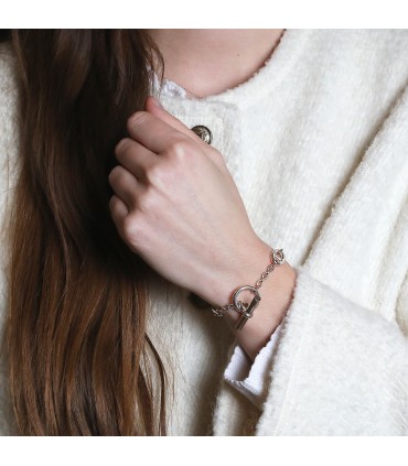 Hermès Farandole silver bracelet