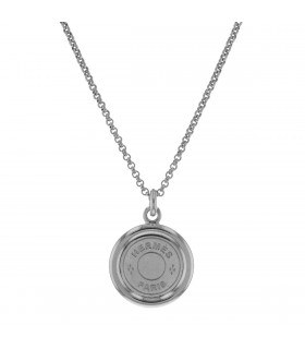 Hermès Clou de Selle silver necklace