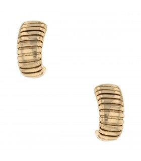 Bulgari Tubogas 18k gold earrings