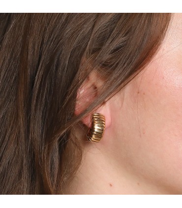 Bulgari Tubogas gold earrings