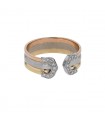 Cartier Double C gold and diamonds ring