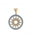 Bulgari Tondo gold and stainless steel pendant
