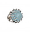 Garnazelle Boule d’amour aquamarine and gold ring
