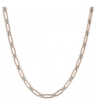 Two-tones gold necklace