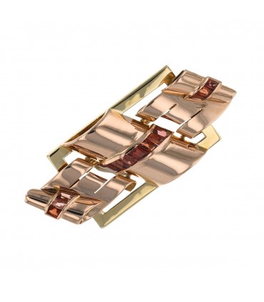 Gold and fine stones brooch