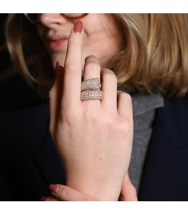 Cartier Panthère diamonds, emeralds, onyx and gold ring