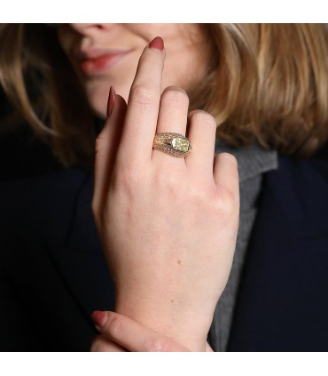 Tiffany & Co. diamonds and 18k gold ring