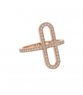 Hermès Ever Chaîne d’Ancre diamonds and gold ring