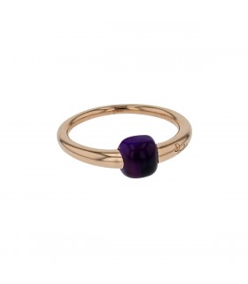 Pomellato M’ama non M’ama amethyst and gold ring