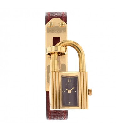 Hermès Kelly gold plated watch