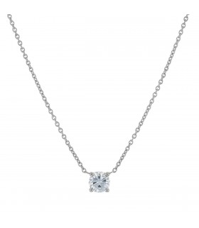 Collier solitaire diamant - LFG 1,00 ct D VVS2