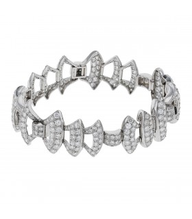 Diamonds and 18k gold bracelet