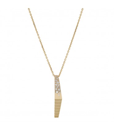 Diamonds and gold necklace