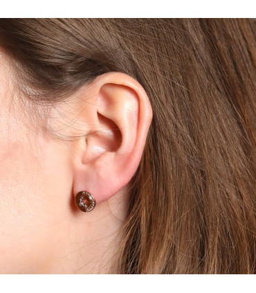 Dinh Van Seventies diamonds and gold earrings