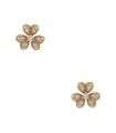 Van Cleef & Arpels Frivole diamonds and gold earrings
