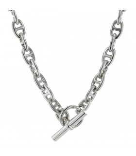 Hermès Chaîne d’Ancre silver necklace