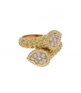 Boucheron Serpent Bohème diamonds and gold ring Motif S