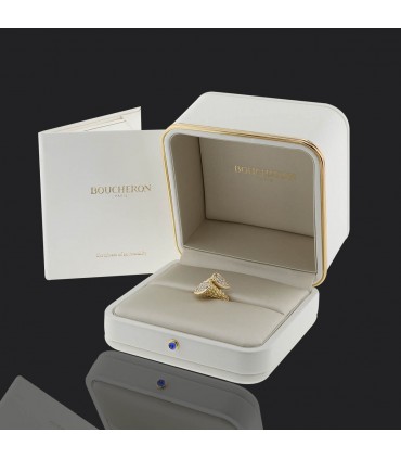 Boucheron Serpent Bohème diamonds and gold ring Motif S