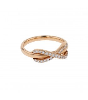 Tiffany & Co. Infinity diamonds and gold ring