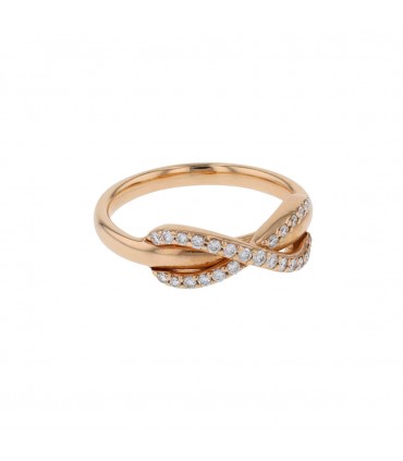 Tiffany & Co. Infinity diamonds and gold ring