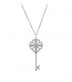 Tiffany & Co. Keys diamonds, platinum and gold necklace