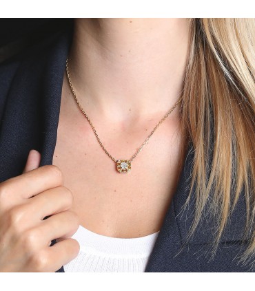 Collier or et diamants - Certificat GIA 0,80 ct E VVS1