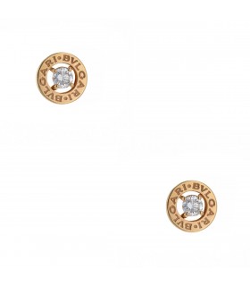 Bulgari Bulgari diamonds and gold earrings