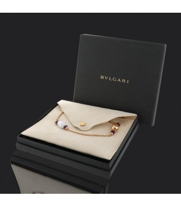 Bulgari Mediterranean Eden ceramic, amethyst and gold necklace