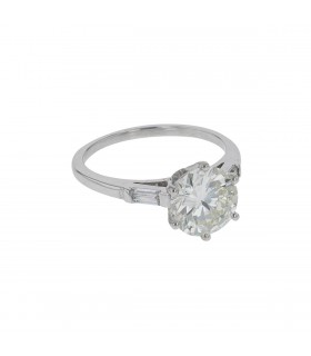 Bague solitaire diamant - Pré-certificat LFG 2,08 cts L - VS1