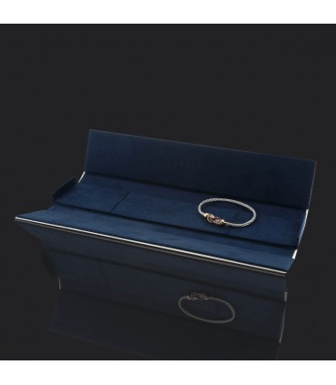 Fred Force 10 diamonds, gold and steel bracelet