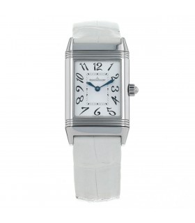 Jaeger Lecoultre Reverso Duetto stainless steel and diamonds watch