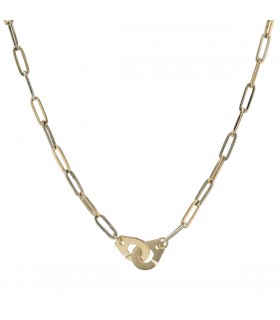 Menottes two-tones gold necklace
