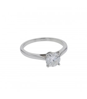 Bague solitaire or et diamant - Certificat GIA 0,94 ct G VVS2