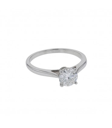 Bague solitaire or et diamant - Certificat GIA 0,94 ct G VVS2