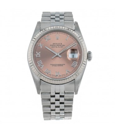 Rolex DateJust stainless steel and gold watch Circa 1995