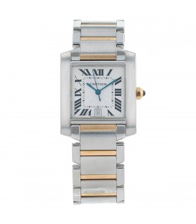 Cartier Tank Française gold and stainless steel watch