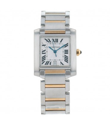 Cartier Tank Française gold and stainless steel watch