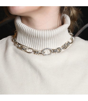 Pomellato silver and marcassites necklace