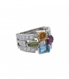 Bulgari Allegra diamonds, fine stones and gold ring